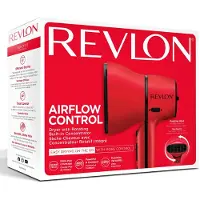 Revlon Sèche-cheveux Airflow Control RVDR5320E avec concentrateur fixe 2000 W Rouge et Noir
