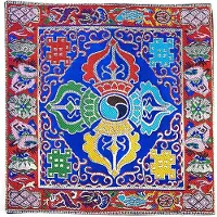 Phoenix Bol Chantant Ou Nappe D'Autel Brocart Double Dorje - 22x22 Cm Lot De 2 Pièces