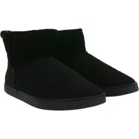 Groundies Bottines basses Cozy Boot Low pour femme, doublées, en cuir véritable avec semelle TrueSense, noires (GND-120236-01)