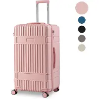 SKYCASES Valise de voyage à coffre - Classic Heritage - Valise extra-large - 110L - Serrure TSA - Trolley léger - 78x44x36 cm - Valise à roulettes à coffre - Roues pivotantes - Rose