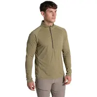 Craghoppers Nosilife Solarshield+ Half Zip Long Sleeve T-shirt Beige M Homme