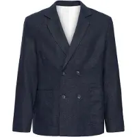 Casual Friday Veste de costume ' CFEdlund Linen ' bleu marine