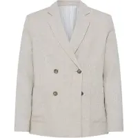 Casual Friday Veste de costume ' CFEdlund Linen ' beige chiné