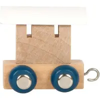 Small Foot - Train de lettres en bois Polar - Wagon blanc - 12 pièces