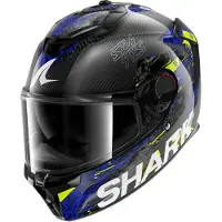 Shark Spartan GT Pro Speed-VIB Casque Intégral Carbone/Bleu S unisex noir