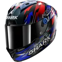 Shark Aeron Zarco GP de France Casque Intégral Bleu/Rouge L unisex