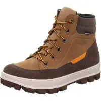 Superfit Tedd 8004783000 Bottes pour enfants, garçons, cuir/textile, marron/orange, - Bottes fourrées pour enfants tailles 18 - 42, marron, cuir/textile (velours/sympatex, imperméable)