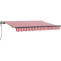 vidaXL Store rétractable rouge 250 x 200 cm Tissu