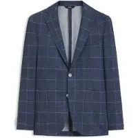 BOSS Veste Slim en jersey stretch à carreaux
