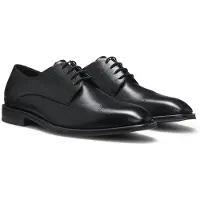 BOSS Derbies en cuir confectionnées en Italie à bout droit