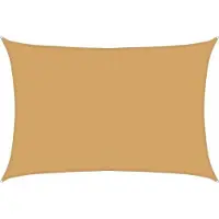 vidaXL Voile d'ombrage 160g/m² rectangulaire sable 3,5x4,5 m PEHD
