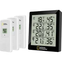 National Geographic Thermohygromètre pour 4 points de mesure