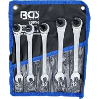 Bgs Jeu de clés mixtes à cliquet ouvertes 5 pces - 30836