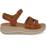 Hartjes Woogie Sandalen Plat - Cognac - Maat 40