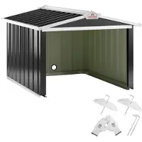 Gardebruk Garage robot tondeuse Anthracite métal 86x100x63cm