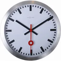 Nextime - 3998ST - Horloge Murale - 19cm - argent - Station