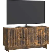 vidaXL Meuble TV en chêne fumé 99 x 34,5 x 50 cm, aggloméré