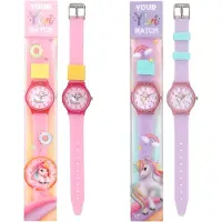 Ylvi Silicone Watch Rose Enfants