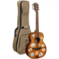LAG Guitars Escapade Travel-GTE Globe Trotter Electro guitare électro-acoustique folk avec housse