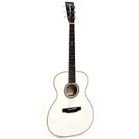 Sigma guitars 000A White Pearl Special Edition guitare électro-acoustique folk