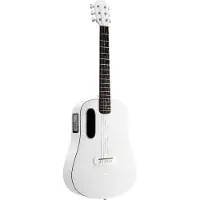 Lava Music ME Play 36" Sail White guitare électro-acoustique folk connectée avec housse Lite Bag