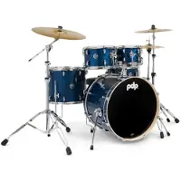 PDP Mainstage 5pc Drum Kit with Hardware Pack and Paiste Cymbals - Blue Steel
