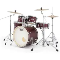 Pearl Export EXX705NNBR/C864 Satin Scarlet 5d. batterie avec matériel et jeu de cymbales (fusion)