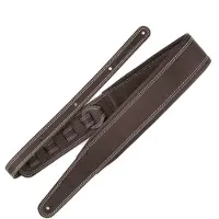 Richter 1010 Brown / White Stitches Springbreak I Nappa sangle de guitare en cuir nappa