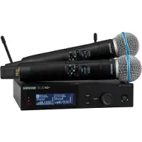 Shure SLXD24D+ /B58-G65 système micro sans fil avec 2 micros main (470-606 MHz)