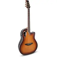 Ovation Celebrity Elite Deluxe Deep Contour CDX40-1-G Vintage Sunburst Satin guitare électro-acoustique folk