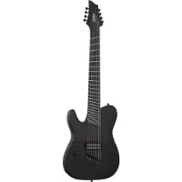 Schecter PT-8 MS Black Ops LH guitare électrique Satin Black Open Pore (gaucher)
