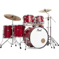 Pearl RS526SBC/C747 Roadshow Matte Red batterie 6 fûts avec cymbales incluses