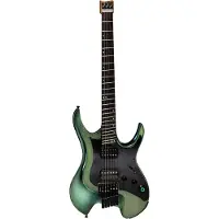 Mooer GTRS Guitars Wing 900 Aurora Green Intelligent Guitar sans tête avec système sans fil et housse