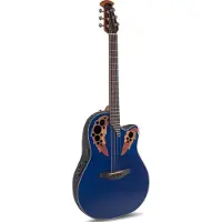 Ovation CE44P-8TQ Celebrity Elite Exotic Blue Transparent Quilt guitare électro-acoustique folk