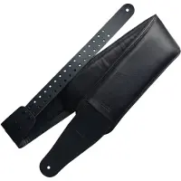 Richter 2061 Black Strapzilla V Guitar Strap sangle de guitare rembourrée en cuir