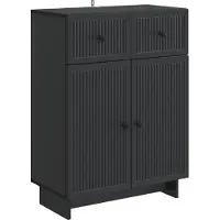 vidaXL Buffet noir 66 x 34,5 x 90 cm en aggloméré