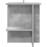 vidaXL Table basse, 2 pièces, gris béton, 40 x 30 x 49 cm, matériau de bois