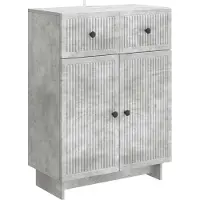 vidaXL Buffet gris béton 66 x 34,5 x 90 cm en aggloméré