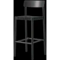 &tradition Betty TK15 Chaise de Bar Black | Black webbing