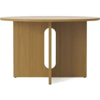 Menu Androgyne Round Table à Manger 120 cm | Natural Oak