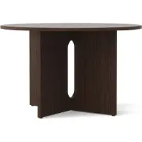 Audo Copenhagen Androgyne Round Table à Manger 120 cm | Dark Stained Oak