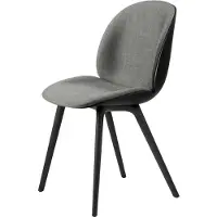 Gubi Beetle Dining Chair Fauteuil de Salle à Manger Black Plastic | Remix 3, Kvadrat (152)