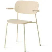 Audo Copenhagen Co Dining Chair Chaise d'Extérieur With Armrest | Ivory