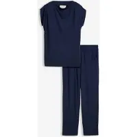 Bonprix T-shirt et pantalon (ens. 2 pces) en viscose extensible