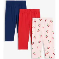 Bonprix Lot de 3 leggings corsaire en coton extensible