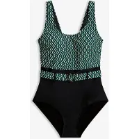Bonprix Maillot sculptant avec ceinture, maintien modéré