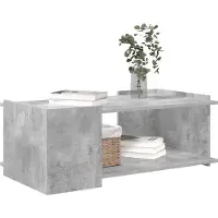 vidaXL Table basse gris béton 90 x 50 x 33 cm en bois aggloméré