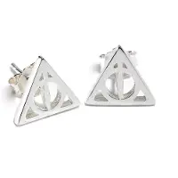 The Carat Shop Deathly Hallow Earrings Argenté