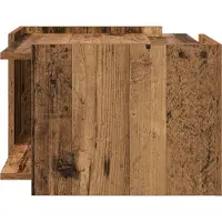 vidaXL Table basse en bois recyclé 50,5 x 50 x 33 cm Panneau de bois