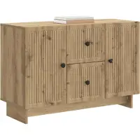 vidaXL Buffet en chêne Artisan 89 x 34,5 x 60 cm, aggloméré